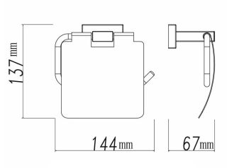 Держатель для туалетной бумаги Shevanik SG5605 хром